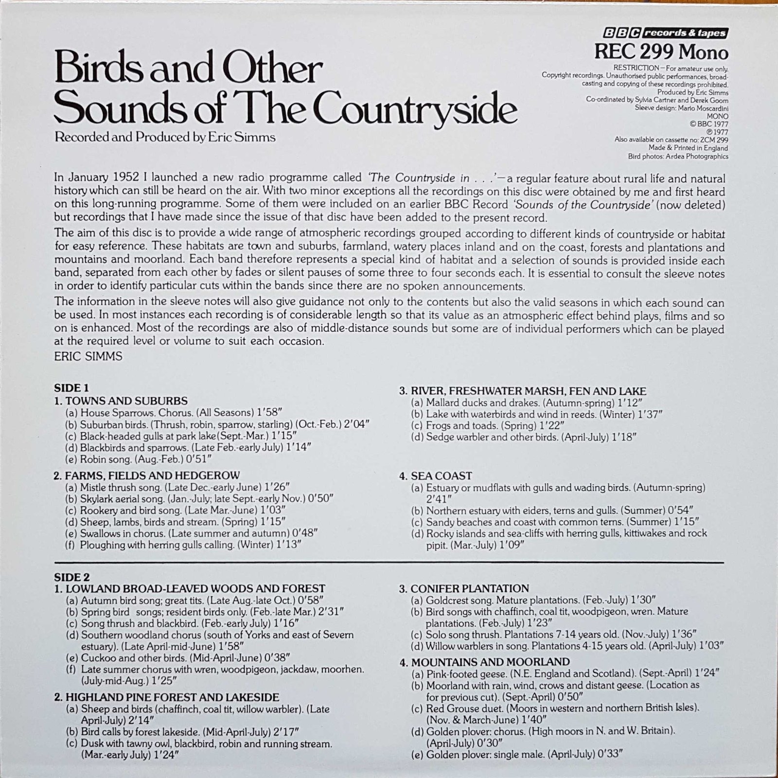 Back cover of REC 299